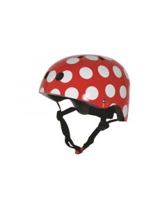 Kiddimoto fietshelm Red Dotty